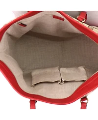 Pre-Owned Gucci Medium Bree Tote Gg Canvas with Leather