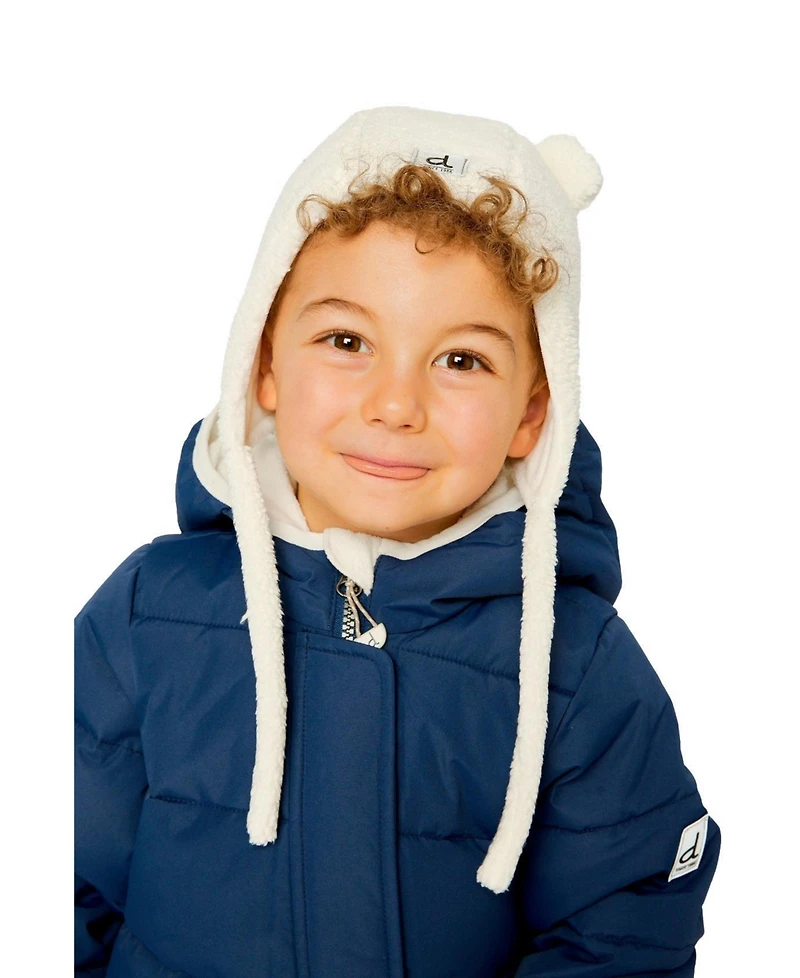 Deux par Baby Unisex Winter Sherpa Hat with Ear Flaps and Ears