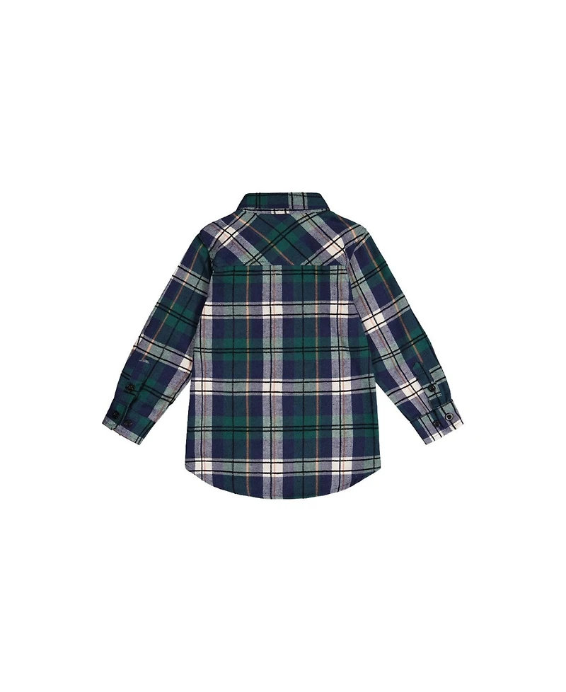Deux par Little and Big Boy (6-12) Plaid Shirt