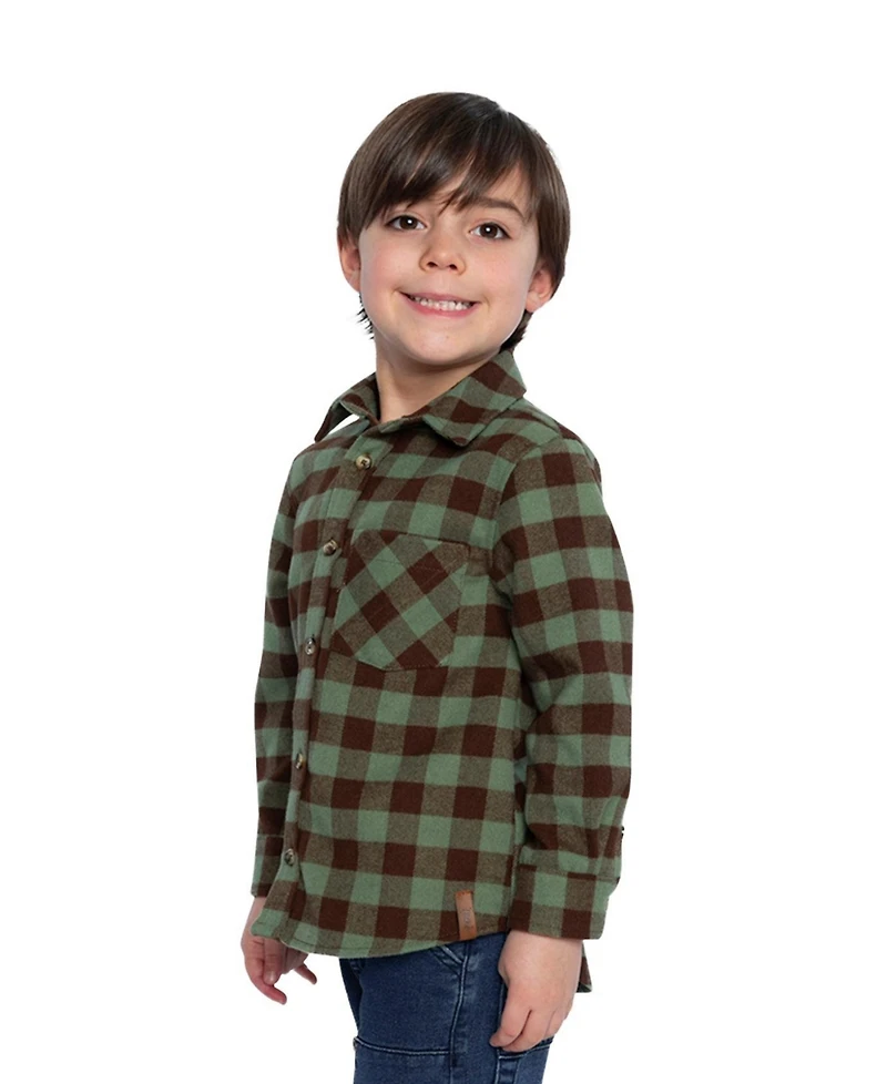 Deux par Toddler Boy (2T-5T) Brushed Flannel Shirt
