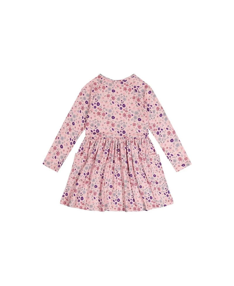 Deux par Little and Big Girl 6-12 Long Sleeve Dress Print Daisies