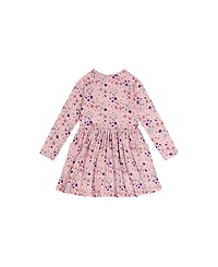 Deux par Little and Big Girl 6-12 Long Sleeve Dress Print Daisies