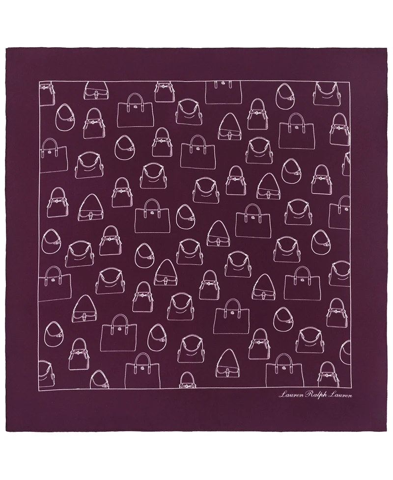 Lauren Ralph Handbag Conversational Small Square Scarf