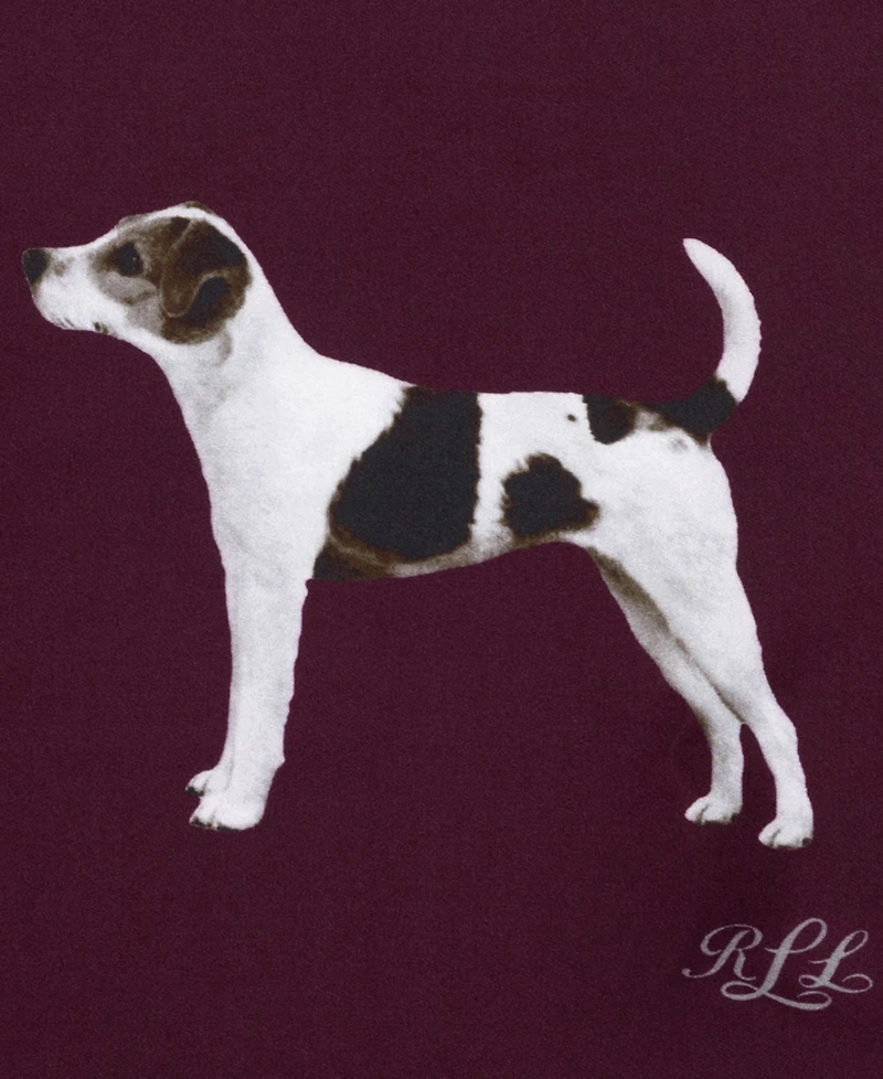 Lauren Ralph Dog Conversational Small Square Scarf