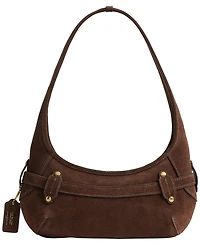 Coach Belted Ergo Suede Small Shoulder Handbag