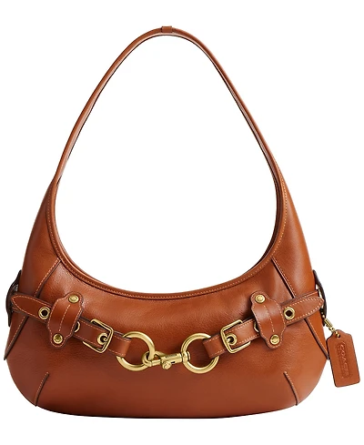 Coach Belted Ergo Leather Medium Shoulder Handbag