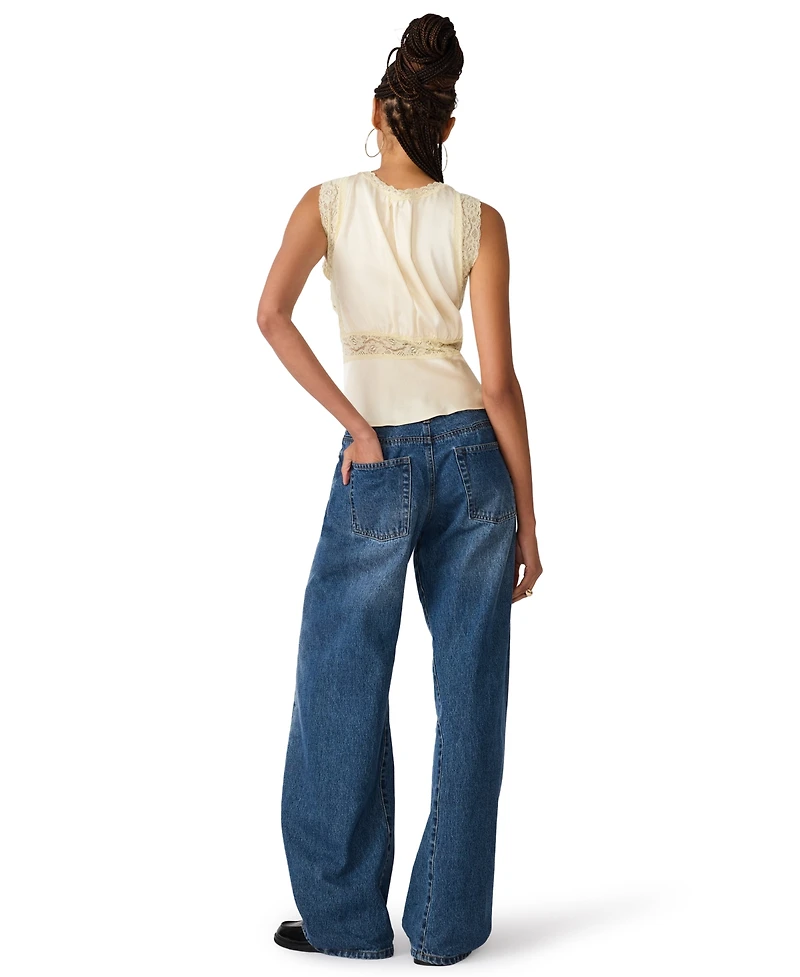 Steve Madden Women's Elinor V-Neck Sleeveless Top