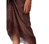 Steve Madden Women's Tori Collared Wrap Midi Dress