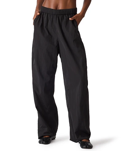 Steve Madden Women's Khoda Mid-Rise Barrel Track Pants