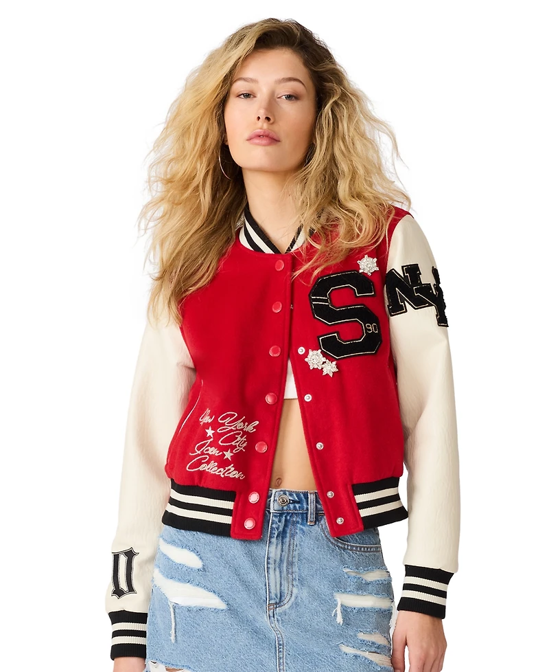 Steve Madden Juniors' Rooney Snap-Front Jacket