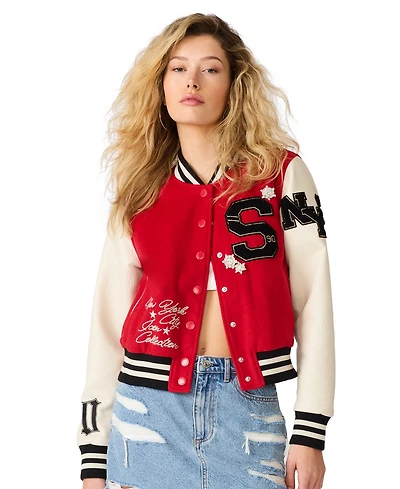 Steve Madden Juniors' Rooney Snap-Front Jacket