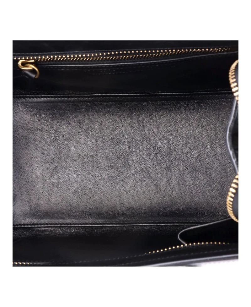 Pre-Owned Celine Micro Bicolor Luggage Bag Leather
