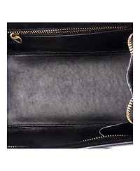 Pre-Owned Celine Micro Bicolor Luggage Bag Leather