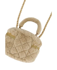 Deux par Deux Little and Big Girl Faux Fur Small Bag