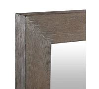 Bernhardt Outline Textured 48" Wood Finished Mirror