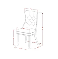 East West Furniture 3 Piece Dinette Set for Small Spaces Contains a Square Kitchen Table