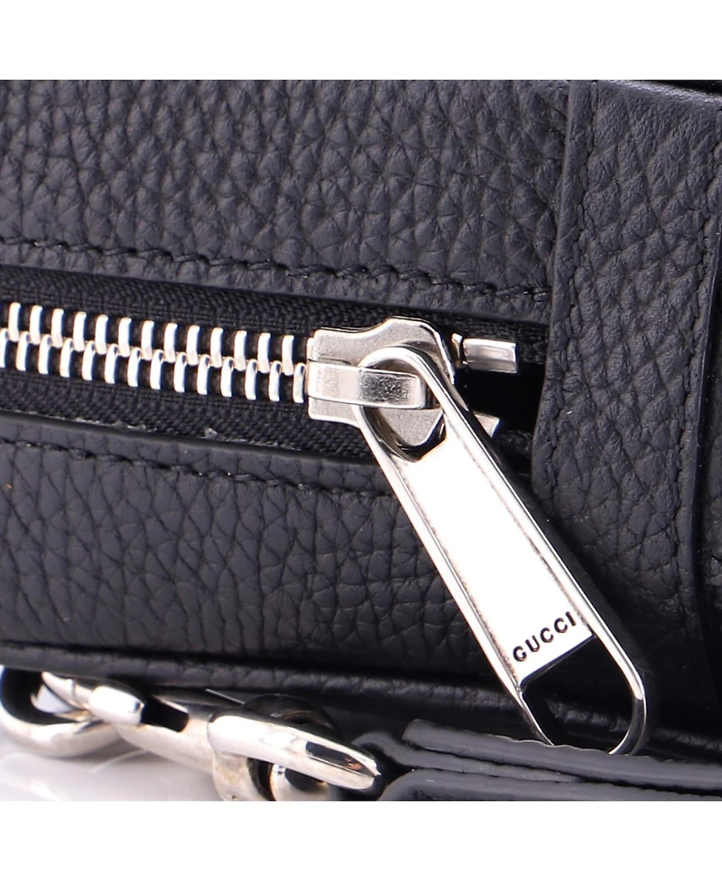 Pre-Owned Gucci Small Belt Bag Jumbo Gg Embossed Leather