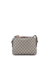 Pre-Owned Gucci Interlocking G Patch Messenger Camera Bag Gg Coated Canvas
