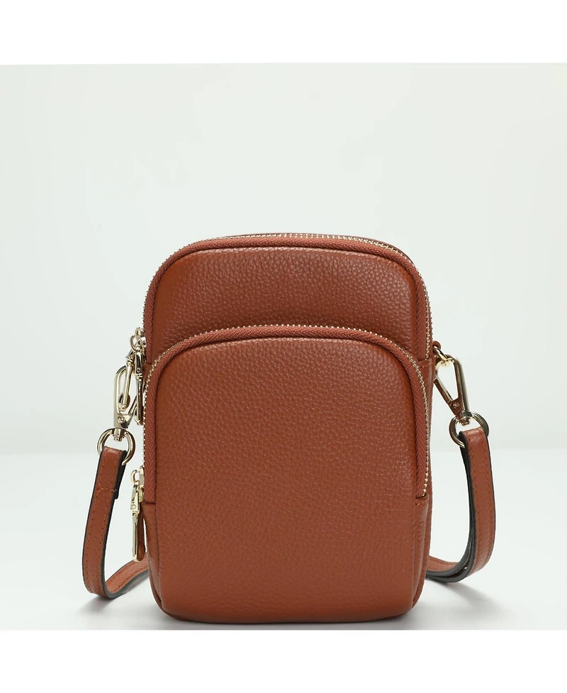 Susu Pebbled Leather Top Handle Satchel Bag Convertible Medium Size Soft Crossbody Purse