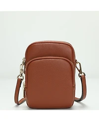 Susu Pebbled Leather Top Handle Satchel Bag Convertible Medium Size Soft Crossbody Purse