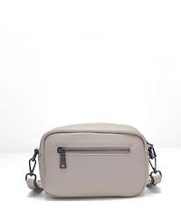 Susu Avery Pebble Leather Camera Bag Structured Crossbody Purse with Wide Strap