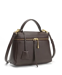 Susu Avery Pebble Leather Camera Bag Structured Crossbody Purse with Wide Strap