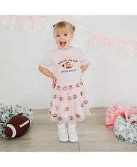 Sweet Wink Little Girls Sundays Are For Football Short Sleeve T-Shirt
