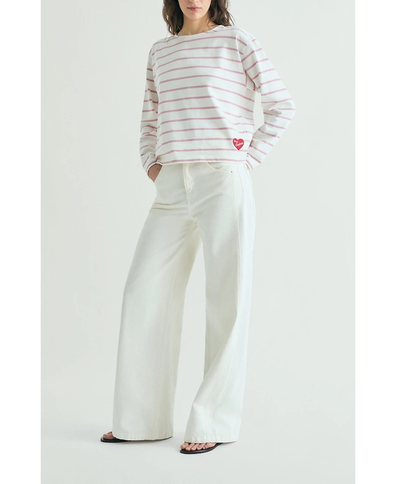 Scalpers Women's Striped T-shirt Patch