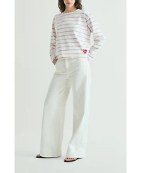 Scalpers Women's Striped T-shirt Patch