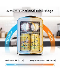 Cowsar 4L Portable Cooler and Warmer Mini Fridge