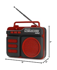 Dolphin Retrobox Mini Portable Bluetooth Speaker with Fm Radio, Usb, Micro Sd and Aux Jack