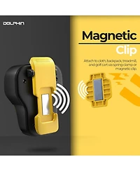 Dolphin Audio Clp-10 Magnetic Clip-On Mini Bluetooth Speaker with Built-in Mic for Hands-Free Use
