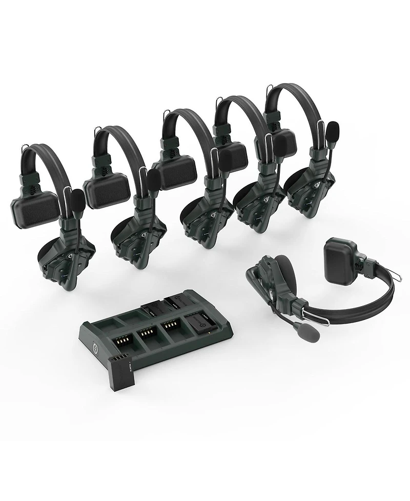 Hollyland Solidcom C1 Full-Duplex Wireless Intercom System with 6 Headsets