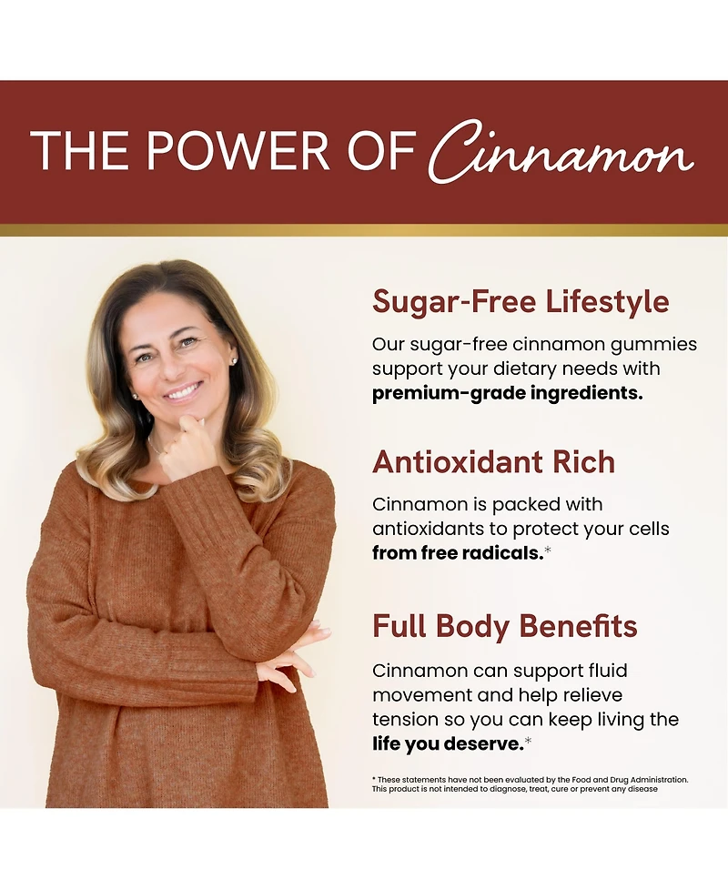 Sugar Free Cinnamon Gummies, 60ct
