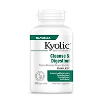 Kyolic Aged Garlic Extract Formula 102, Cleanse and Digestion, Ginger and Enzyme Complex, 100 Vegetarian Tablets