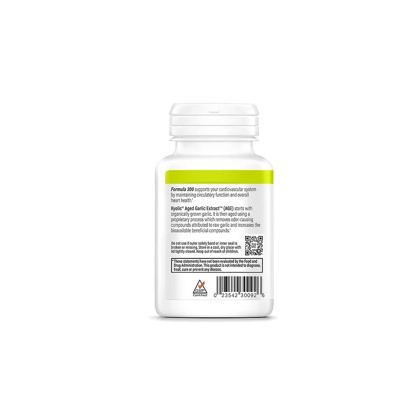 Kyolic Aged Garlic Extract Formula 300, Cardiovascular Health