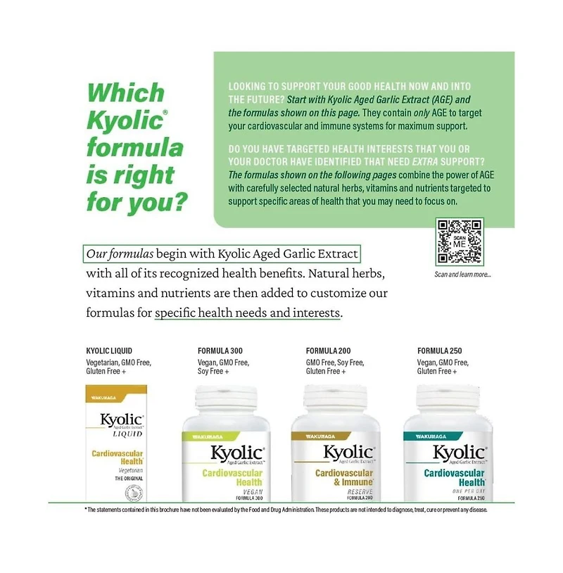 Kyolic Aged Garlic Extract Formula 300, Cardiovascular Health