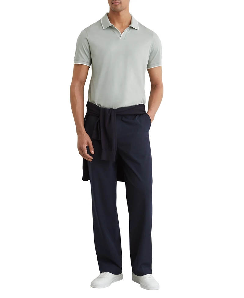 Reiss Men's Nico Air-Water Cotton Tipped Polo Shirt