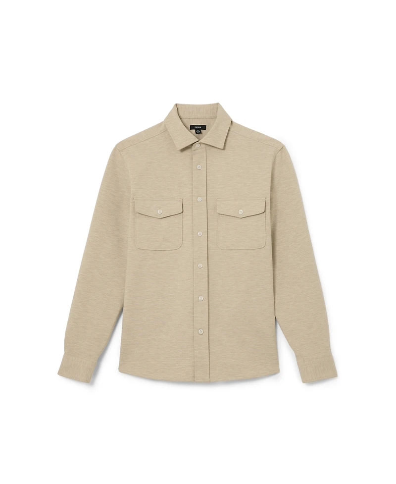 Reiss Men's Mcshane Twin-Pocket Button-Through Overshirt