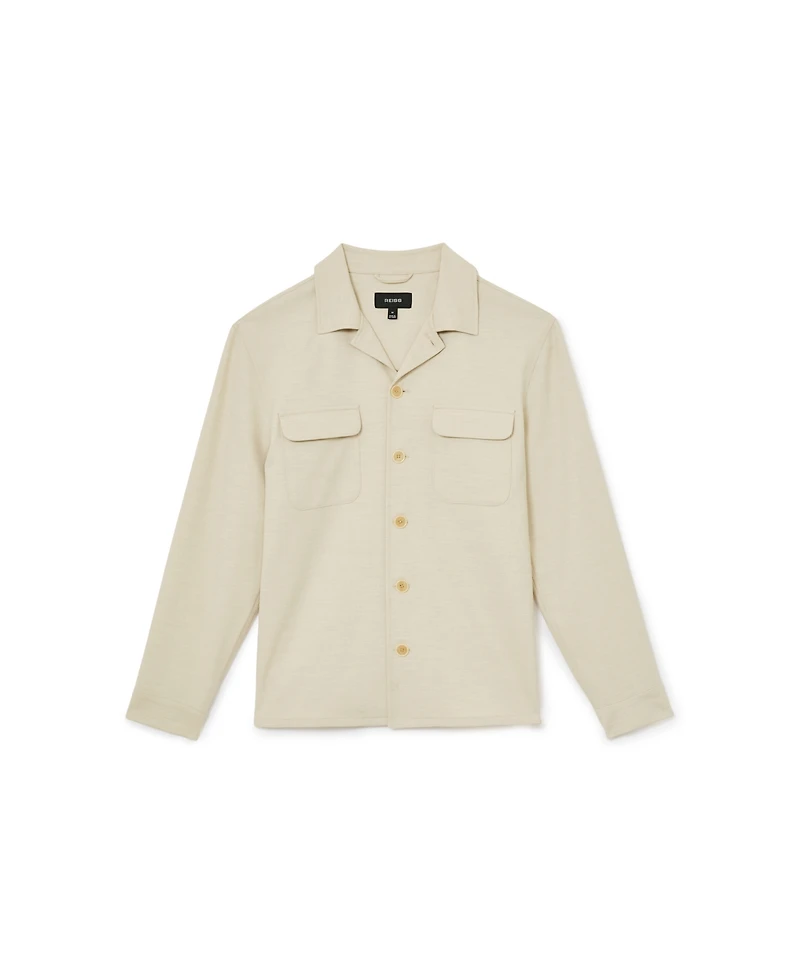 Reiss Men's Peshi Twin-Pocket Button-Through Overshirt