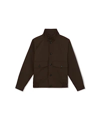 Reiss Men's Romano Cotton-Blend Harrington Jacket