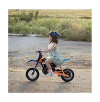 homfan 24V 9ah Kids Ride on Motorcycle,13.6MPH Fast Speed Electric Battery-Powered Off-Road Motocross with 250W Strong Motor, Chain-Driven