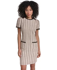 Karl Lagerfeld Paris Women's Crewneck Midi Dress