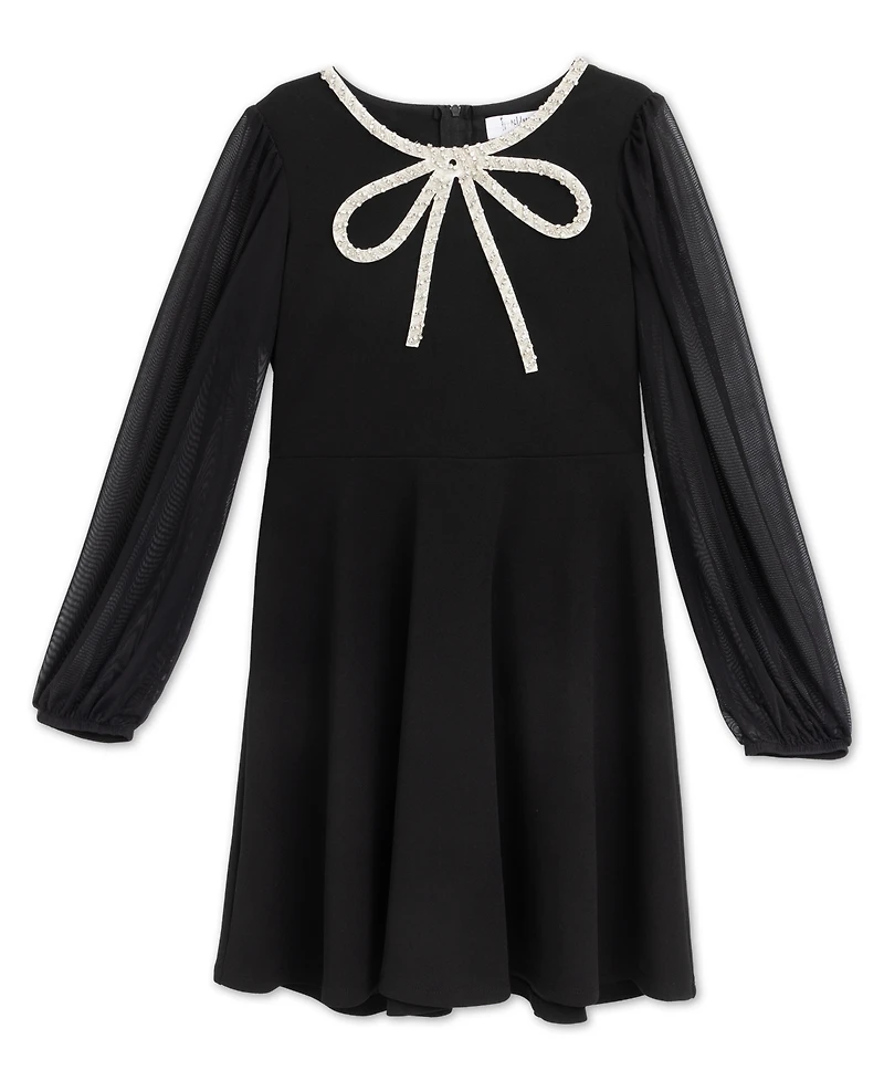 Speechless Girls' 7-16 Knee Length Long-Sleeve Dress