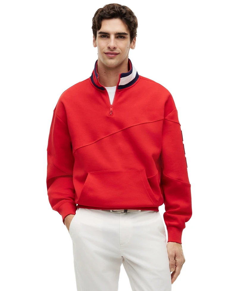 Tommy Hilfiger Men's Sailing Quarter-Zip Fleece Jacket