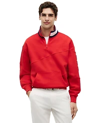 Tommy Hilfiger Men's Sailing Quarter-Zip Fleece Jacket