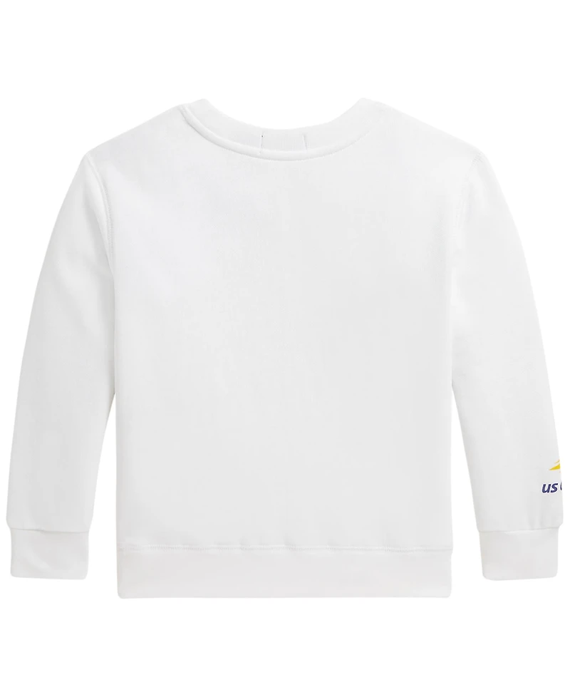 Polo Ralph Lauren Boys' 2T-7 Us Open Polo Bear Long-Sleeve Sweatshirt