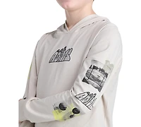 adidas Boys' 8-20 Long-Sleeve Hooded Photoreal Sport T-Shirt