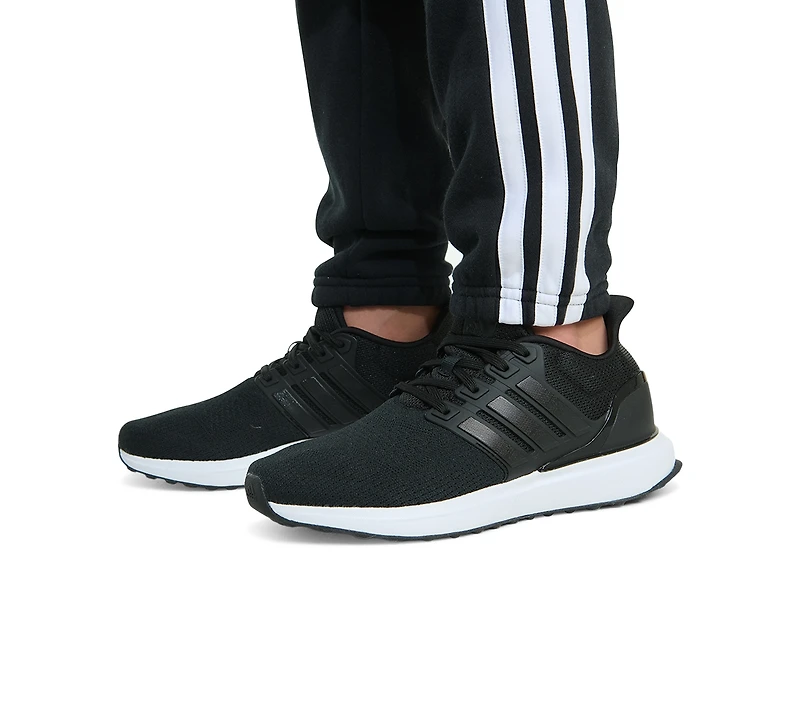 adidas Boys' 8-20 Essential 3-Stripe Fleece Cuffed Jogger Pants