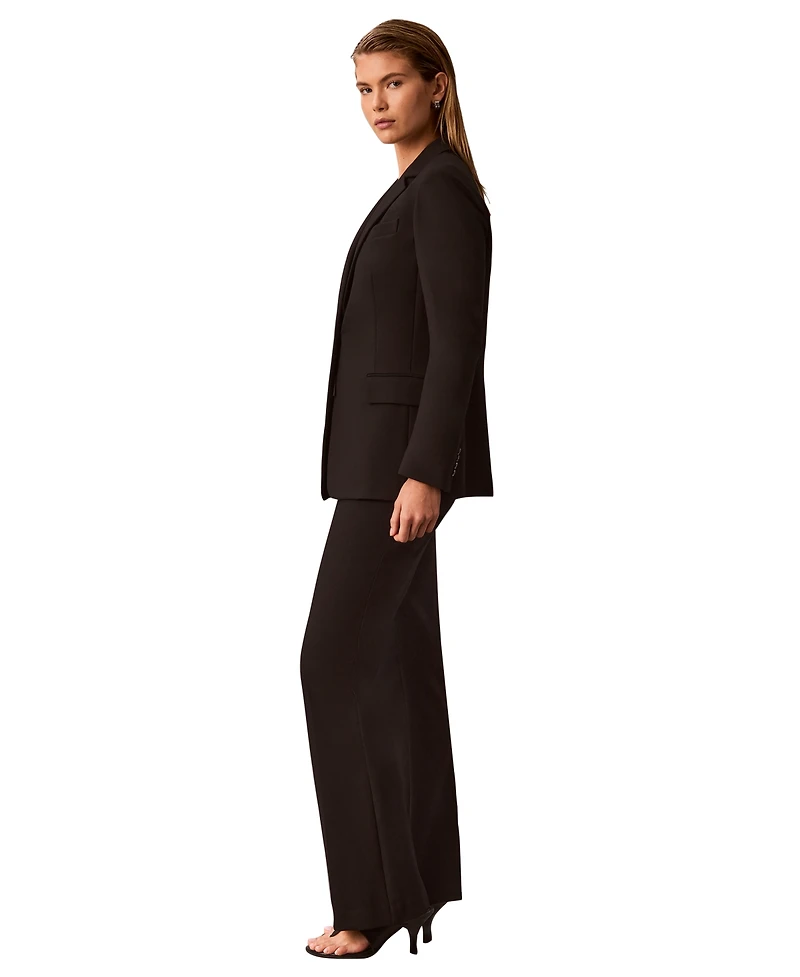 Calvin Klein Women's One-Button Notch Collar Jacket